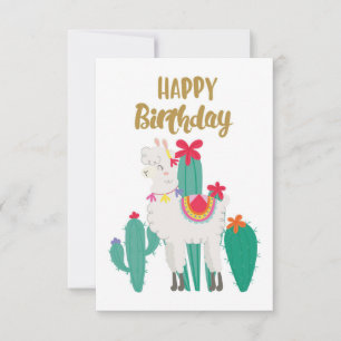 Cartons Réponse Cactus Joyeux anniversaire