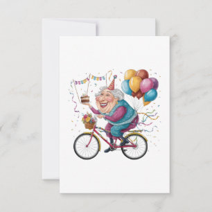Cartons Réponse Cadeau de cyclisme drôle joyeux anniversaire grand
