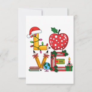 Cartons Réponse Cadeau pour Enseignant   Crayon Apple Livres d'Amo