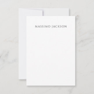 Cartons Réponse Calligraphie chic simple noir et blanc de son prop