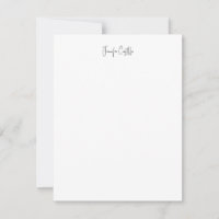 Calligraphie minimaliste noire blanche