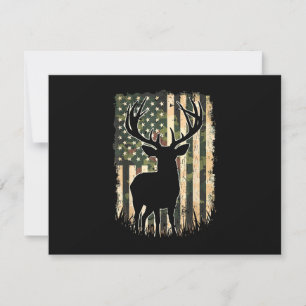 Cartons Réponse Camo US Drapeau Chasse aux Cerfs Chasse au Camofla