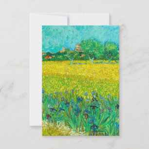 Cartons Réponse Champ Van Gogh avec Irises près d'Arles