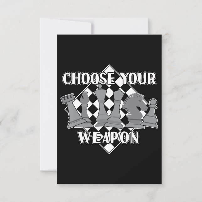 Cartons Réponse Chess Piece Game Strategy Venin A Chess Player (Devant)