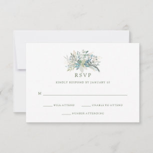Cartons Réponse Chic Foliage MARIAGE