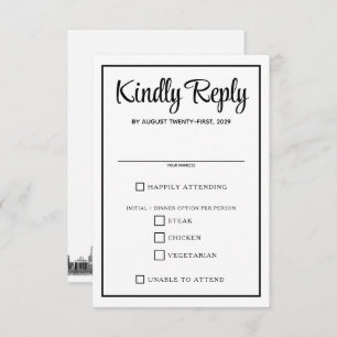 Cartons Réponse Choix alimentaires de Chicago Skyline