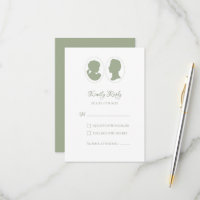 Classic Regency Green Cameo Mariage