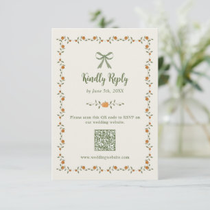 Cartons Réponse Code QR de citrouilles d'automne
