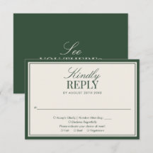 Code QR de mariage élégant vert classique Old Mone