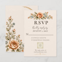 Code QR Mariage Vintage Jardin Héritage