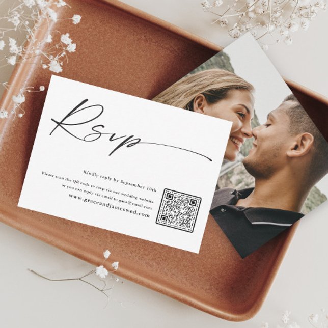 Cartons Réponse Code QR Photo Noir et Blanc (Créateur téléchargé)