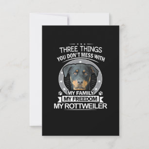 Cartons Réponse Comté de Rottweiler Three Things You Dont Mess
