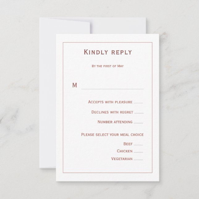 Cartons Réponse Coral Floral Wedding (Devant)