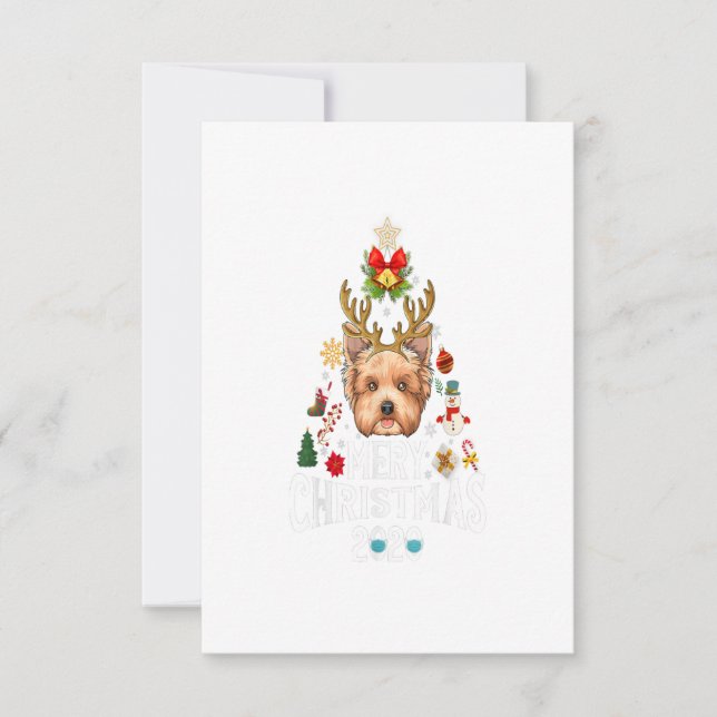 Cartons Réponse Costume de masque Yorkshire pour sapin de Noël amu (Devant)