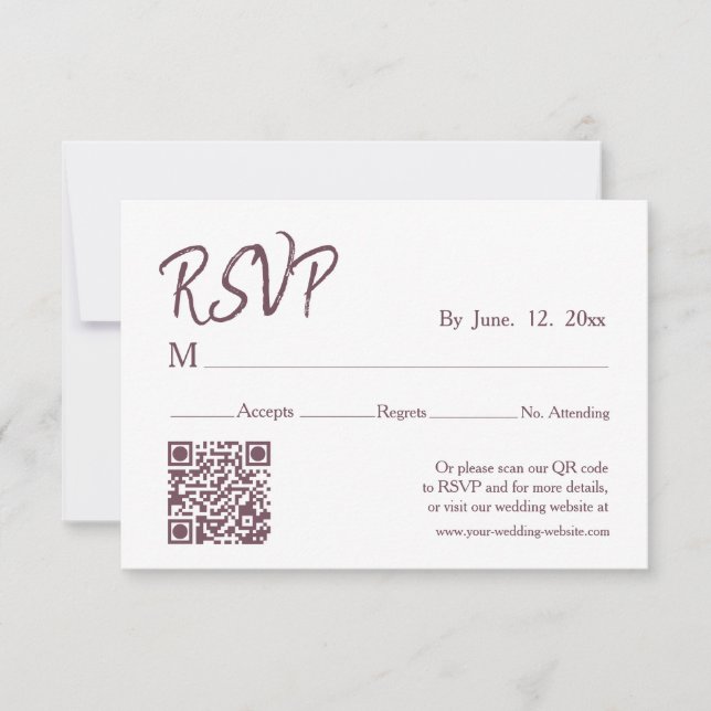 Cartons Réponse Couronne de fleurs sauvages de Bourgogne rustique  (Devant)