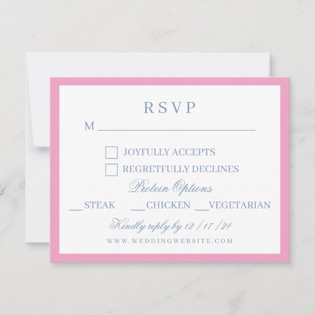 Cartons Réponse Couronne de mariage de fête de jardin floral à l'a (Devant)