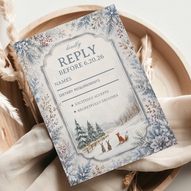Cartons Réponse Créatures des Bois en Hiver (Créateur téléchargé)
