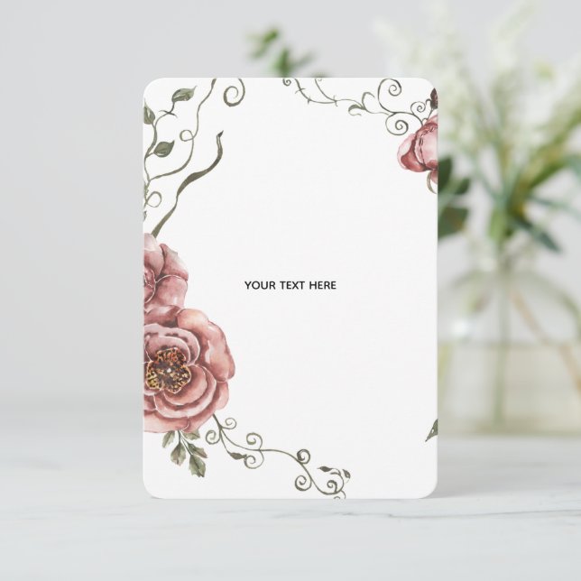 Cartons Réponse Créez votre propre floral  (Debout devant)