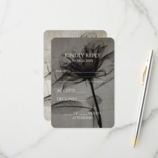 Cartons Réponse Créez votre propre sépia Vintage X-Ray Flower Clos