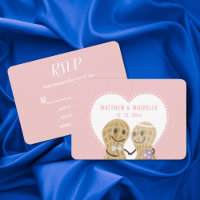 Cute Noix sur l'autre Mariage Whimsical rose