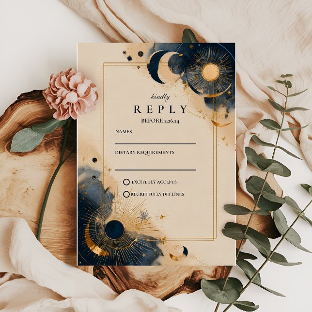 Cartons Réponse Dark Astrology Wedding (Créateur téléchargé)