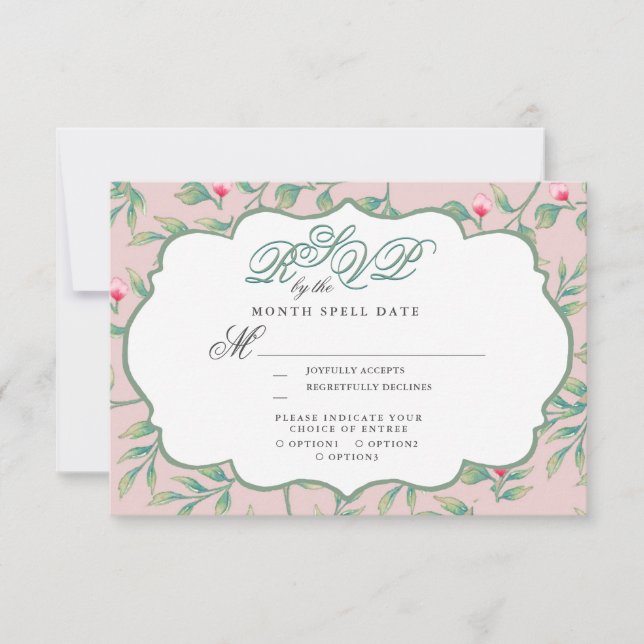 Cartons Réponse De l'ensemble de Mariage de l'appel d'offres dans  (Devant)