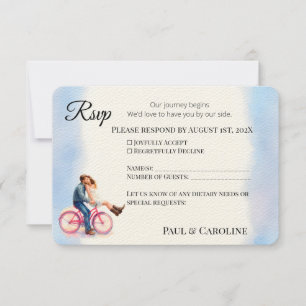 Cartons Réponse Décontracté moderne romantiqueMariage Couple Aquar
