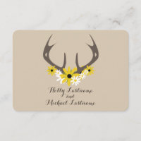 Deer Antlers + Mariage Fleur sauvage R.S.V.P.