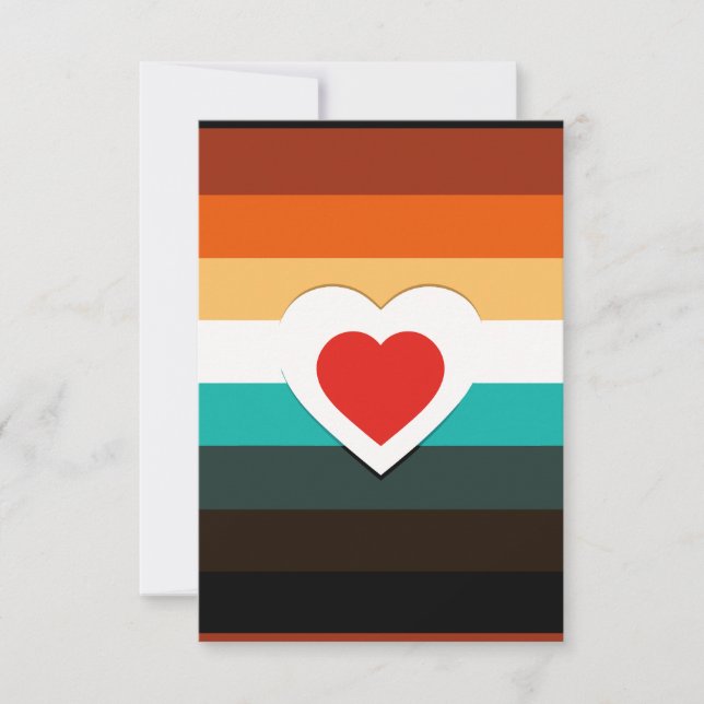 Cartons Réponse Dégradé du coeur (Devant)