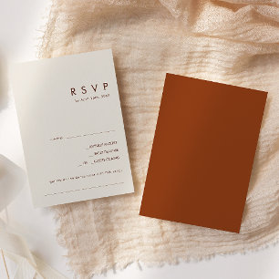 Cartons Réponse Désert simple   Terracotta Demande de Chanson Cart