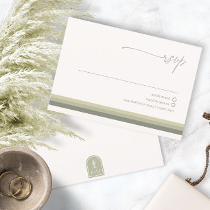 Cartons Réponse Desert Vibes Mariage Sage ID1019