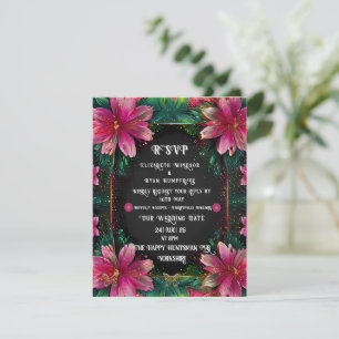 Cartons Réponse Design floral élégant avec des couleurs vives