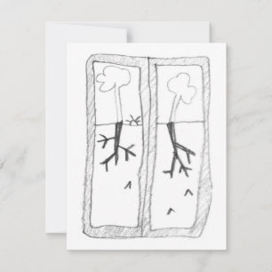 Cartons Réponse Dessins de racines ombragées