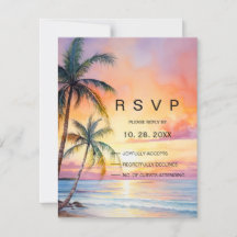 Destination Sunset Beach Wedding