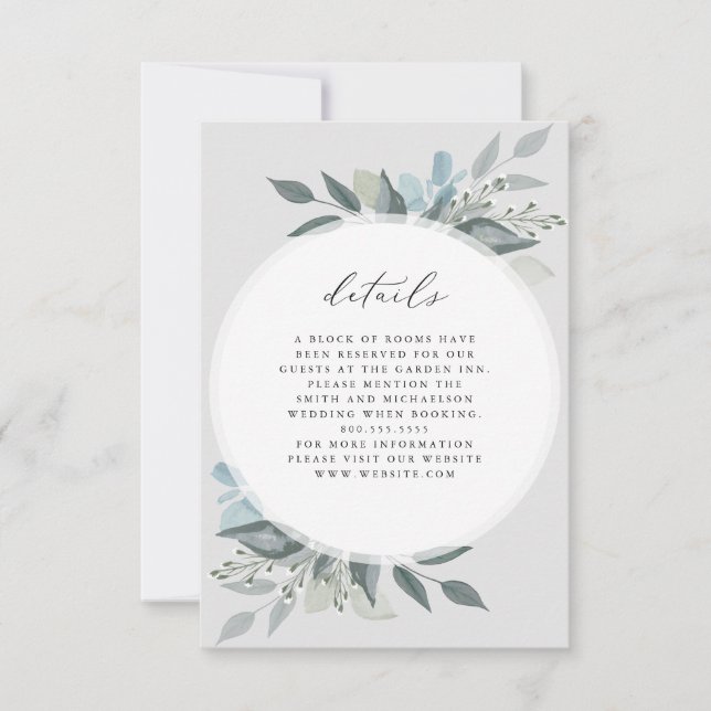 Cartons Réponse Détails Floral Romance (Devant)