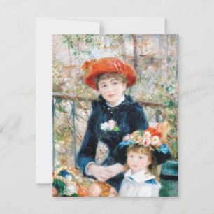 Cartons Réponse Deux Sisters, On the Terrace Auguste Renoir