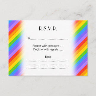 Cartons Réponse Diagonal Rainbow Stripes Motif.