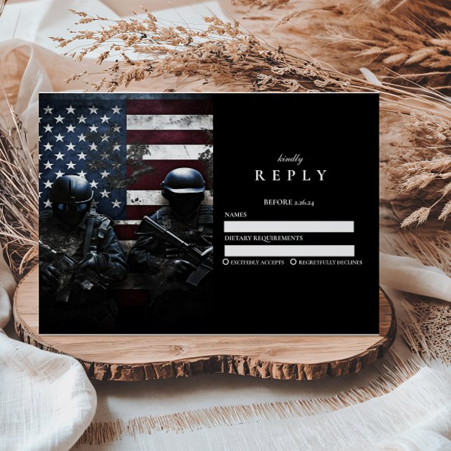 Cartons Réponse Diplôme de l'équipe SWAT Drapeau Américain (Créateur téléchargé)