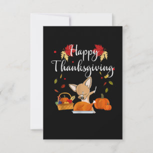 Cartons Réponse Dog Turkey Happy Thanksgiving