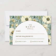 Dusty Blue Floral Arch Garden Wedding