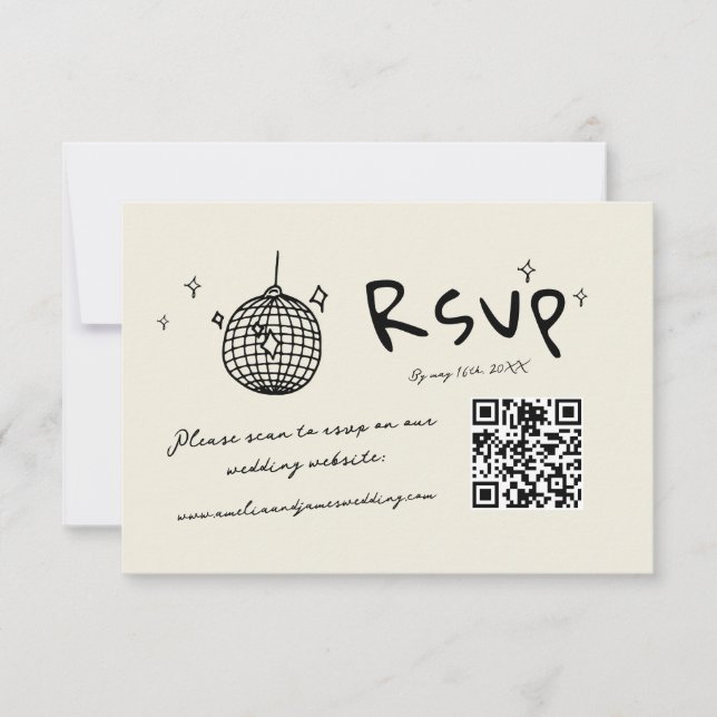 Cartons Réponse Écrit main tiré cupid Quirky Mariage (Devant)