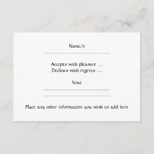 Cartons Réponse Écureuil noir.