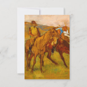 Cartons Réponse Edgar Degas avant la course