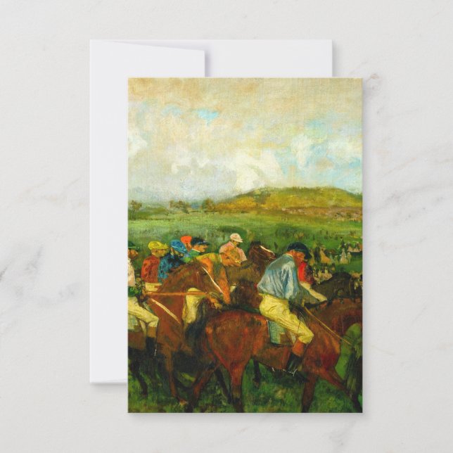 Cartons Réponse Edgar Degas Équitation (Devant)