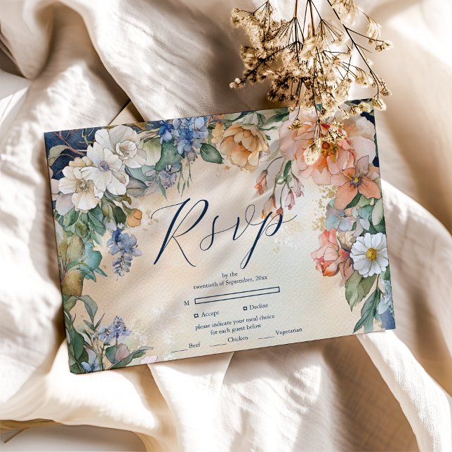 Cartons Réponse Élégance Royale Victorienne Unique de Mariage  (Créateur téléchargé)
