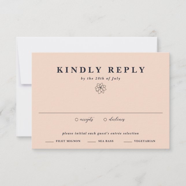 Cartons Réponse Élégant Botanique Plante Succulent Mariage Boho (Devant)