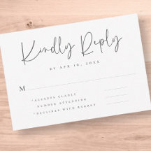 Élégant Chic Moderne Mariage de typographie simple