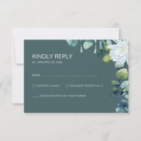 Elégant eucalyptus fleurs blanches chic mariage