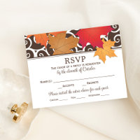 Élégant Feuilles d'automne et Mariage de automne d