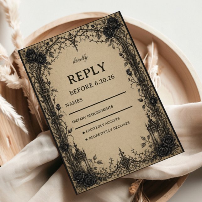 Cartons Réponse Élégant gothique victorien (Créateur téléchargé)